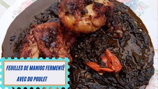 RECETTE FEUILLES DE MANIOC FERMENTÉ [upl. by Rockwood]