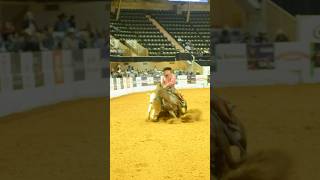 Intermediate Open Snaffle Bit Futurity Champion Luke Hammerness on Tell Me What U Want QHN [upl. by Oiratno]