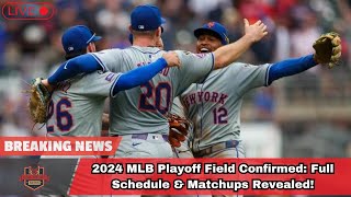 2024 MLB Playoff Field Confirmed Full Schedule amp Matchups Revealed। USA TODAY NEWS [upl. by Nauj]