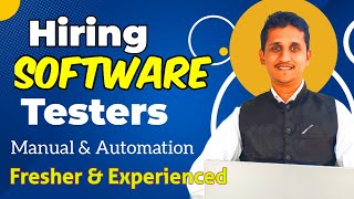 Software Testing Jobs  Manual Testing Job  Automation Testing Jobs  QA Jobs  Fresher QA Jobs [upl. by Nylyahs637]