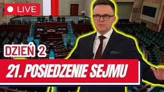 🔴 21 posiedzenie Sejmu RP  dzień drugi 7 listopada 2024  Transmisja na ŻYWO z obrad Sejmu 🔴 [upl. by Airamzul]