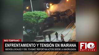 Nuevos enfrentamientos se registran en Mairana entre policía y bloqueadores [upl. by Tterej957]