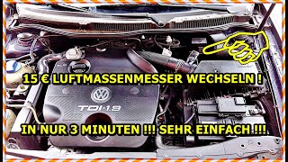 Golf 4 Luftmassenmesser wechseln  Anleitung  Golf MK4 MAF Sensor Replacement Tutorial [upl. by Crain849]