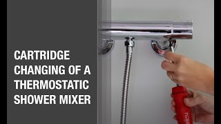 Cartridge Changing of a Thermostatic Shower Mixer [upl. by Saxet]