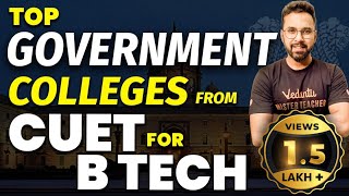 Top Govt Colleges From CUET 2023 for BTech  Fees Salary Package Placements  Anupam Sir [upl. by Cj]