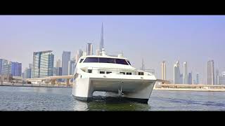 Golds Yacht  105 ft Catamaran for 100 guests in Dubai [upl. by Keavy]