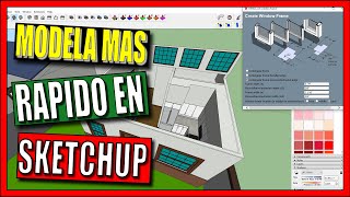 🚀 Como modelar MUROS PUERTAS Y VENTANAS CON 1001 BIT TOOLS DE SKETCHUP [upl. by Meakem]