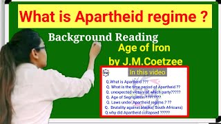 Apartheid Period Background reading for the novel quotAge of Ironquot by JMCoetzee [upl. by Ailerua]