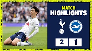 SPURS 21 BRIGHTON  HIGHLIGHTS  HeungMin Son scores 100th Premier League goal [upl. by Llenrup]