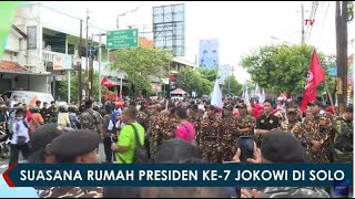 Meriah Suasana Kedatangan Presiden ke7 Jokowi Ke Kediaman Pribadi Di Solo [upl. by Ahtiek]