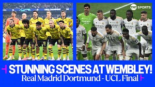 Champions League anthem rings out at Wembley ahead of Real Madrid vs Borussia Dortmund 😮‍💨🔥 [upl. by Eidorb]