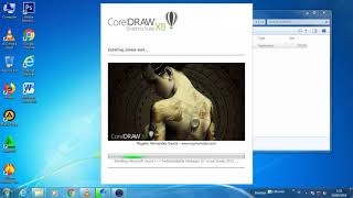 Cara instal CorelDRAW X8 di windows 7 326486bit [upl. by Lacy]