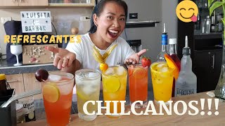 5 CHILCANOS FACILES Y REFRESCANTES bebidas con PISCO la semana del chilcano 🍹😋 [upl. by Khanna673]