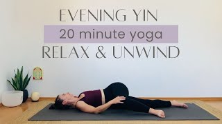 Gentle Evening YogaYin Yoga for Back amp Hips [upl. by Yras]