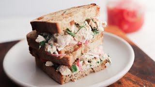 Herbified Shredded Chicken Salad Sandwich Recipe [upl. by Holihs]