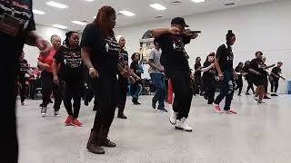 GET HOME LINE DANCE creator Tonya Willingham from FLICITY taught by Stefhon Cave [upl. by Clari]