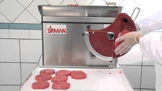 Burger Press SIRMAN  Hamburgatrice Format M  Patty press  Burger former [upl. by Carboni787]