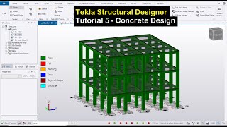 Tekla Structural Designer Tutorial 5  Concrete Design [upl. by Ssecnirp]