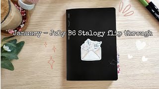 January  July B6 Stalogy flip through  2022 Bullet journal setup ✨ [upl. by Kirven]