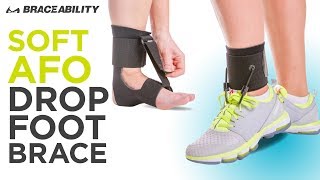 Drop Foot Brace After Peroneal Nerve Injury Stroke or Muscle Damage by BraceAbility [upl. by Sisely]