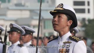 Republic of Singapore Navy  The Navy Song “Onwards and Upwards” [upl. by Jonny]