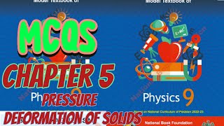 CHAPTER 5🌴🌺 MCQS 📖 PHYSICS🥀CLASS 9⭐NBF🐣🎉FEDERAL BOARD📜PRESSURE✨DEFORMATION OF SOLIDS💯 SOLUTION✈️ [upl. by Sukul]