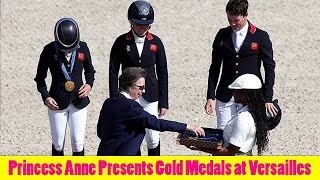 Princess Anne has presented Team GBs first Gold Medal of the 2024 Olympics [upl. by Ingvar]