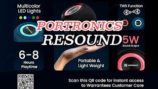 Portronics Resound 5W Bluetooth Speaker portronicsresound portronics speaker geekyfied audio [upl. by Appilihp]