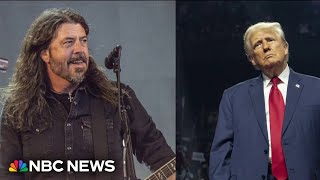 Trump campaign disputes claim over use of Foo Fighters song at rally [upl. by Iney489]