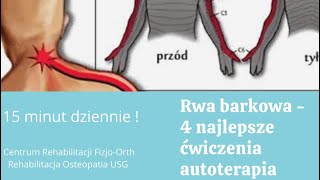 Rwa barkowa ostry ból barku  4 najlepsze ćwiczenia na ból barku  autoterapia [upl. by Renba613]