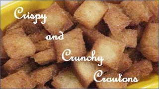 BREAD CROUTONS RECIPE IN HINDI [upl. by Baalbeer]