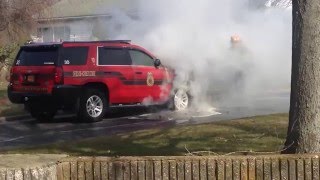 Cutchogue Vehicle Fire [upl. by Assanav]