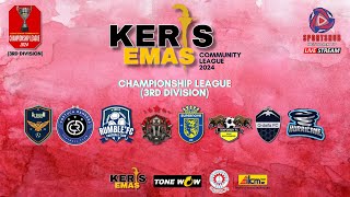 KERIS EMAS COMMUNITY LEAGUE  CHAMPIONSHIP LEAGUE  3RD DIV  COSTUCA RANGERS FC VS SUPERNOVA FC [upl. by Wandy]