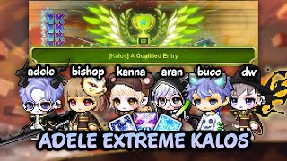 MapleStory GMS Kronos  Adele Extreme Kalos Clear [upl. by Anirdnaxela162]