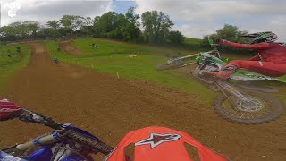 Mathéo MIOT vs Cédric SOUBEYRAS  MOTOCROSS CASSEL 2024  BAGARRE amp BLOCKPASS 😱 [upl. by Eudocia]