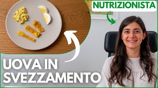 UOVA in SVEZZAMENTO COME e QUANDO offrire le UOVA al bambino  MENU SVEZZAMENTO NEONATO [upl. by Eseeryt]