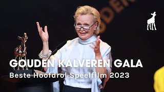 Renée Soutendijk wint het Gouden Kalf voor Beste Hoofdrol Speelfilm  EY Gouden Kalveren Gala 2023 [upl. by Amadas]