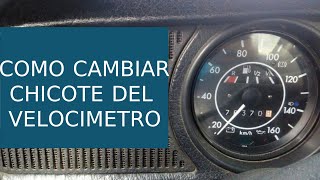 COMO CAMBIAR EL CHICOTE DEL VELOCIMETROFALLAS DEL VELOCIMETRO [upl. by Nare245]