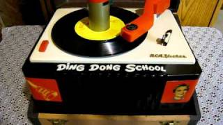 RCA Model 6EY15 Ding Dong School 45 RPM Record Player [upl. by Ardnasak752]