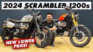 New 2024 Triumph Scrambler 1200 X amp XE Announced Full Walkaround [upl. by Ellenuahs246]