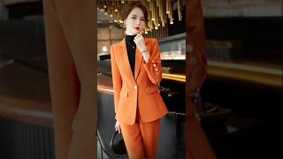 Trending blazer ladies stylish suit 2024pant coat design for girlsnew blazerfashionshortsvideo [upl. by Otrebor]