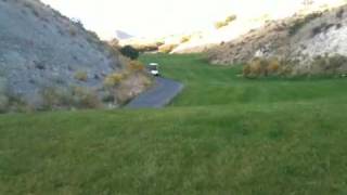 World Record Flying GOLF CART JUMP [upl. by Livia]