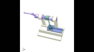 Spatial Slider Crank Mechanism 3 [upl. by Kobylak]