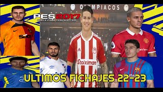 PES 2017  OPTION FILE 2223SMOKE PATCH Y PROFESSIONAL  ACTUALIZACION PES 2017 PLANTILLAS AL 2023 [upl. by Lime]