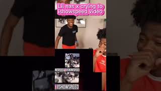 Lil nas X reaction to ishowspeed music videoshorts [upl. by Ahsenac]