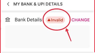 Meesho Fix Bank Details Invalid Problem Solve [upl. by Arley790]