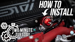 STI Bypass Valve Install  Two Minute Tuesday [upl. by Anod]