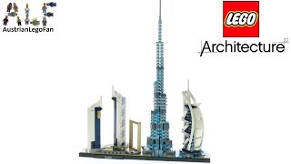 LEGO Architecture 21052 Dubai Skyline  Lego Speed Build Review [upl. by Shelba]