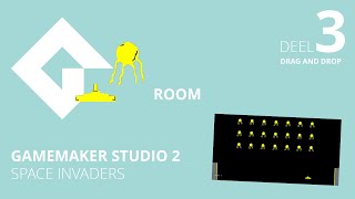 GameMaker Studio 2  DND  Space invaders  Deel 3  Room maken [upl. by Yggep]