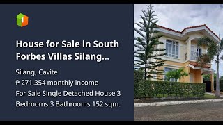 House for Sale in South Forbes Villas Silang Cavite [upl. by Danit]